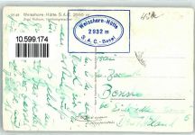 Weisshornhütte - Hüttenstempel Zinal Rothorn Hohlichtgletscher