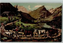 Prägedruck Alpfahrt Artist Atelier Guggenheim 13820/97