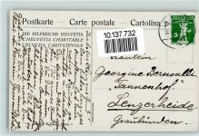 WK I Die Hilfreiche Helvetia - Rotes Kreuz Flüchtlinge , sign Weiss Helvetia 1915 Künstlerkarte