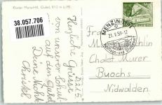 6313 Menzingen 1959 Foto AK Kloster Kirche Maria Hilf