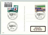 Dübendorf Flughafen Swissair Maschinen Tag der Aerophilatelie Phila Schweiz 1990 Ganzsache