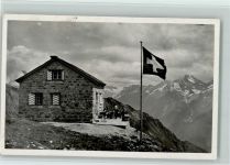 Leutschachhütte - Hüttenstempel Schweiz. Fahne
