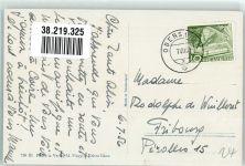 7133 Obersaxen Affeier 1956 Foto AK