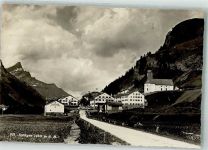 7435 Splügen Foto AK Kirche Hotel