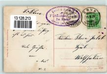 9410 Heiden 1908 - Gasthaus Pension Fünfländerblick Hüttenstempel