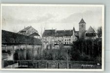 3270 Aarberg 1937 Foto AK Aarebrücke Kirche