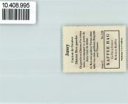 1254 Jussy - Vignette Wappen Kaffee Hag ca 1920-1940 Burg Turm