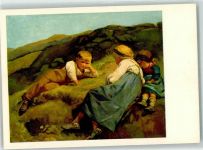 Kinder vom Hasliberg sign. Rudolf Koller Pro Infirmis Schweiz