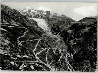 Furka 1954 Foto AK Furkastrasse Grimsel Rhonegletscher