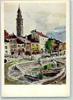 6612 Ascona Moscia - sign. H.Klöckler Kirche Boot