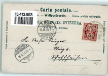 3000 Bern Berne 1898 Gebrauchsspuren Löwen Hotel du Lion Viadukt Lithographie