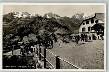 Niesen 1943 Foto AK Hotel Niesen Kulm