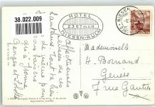 Niesen 1943 Foto AK Hotel Niesen Kulm