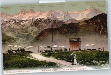 6410 Rigi Kulm - Finsteraarhorn, Schreckhorn, Mittelhorn, Wetterhorn, Mönch, Jungfrau, Eiger