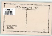 Marin-Epagnier Seeufer sign. William Röthlisberger Pro Juventute Schweiz Künstlerkarte