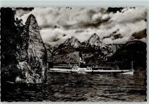 6440 Vierwaldstättersee - Schillerstein Brunnen Mythen Dampfer Wilhelm Tell