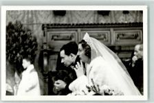 Privatfoto AK Brautpaar Kirche Ort lt. Fotograf