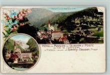 3984 Fiesch 1900 - Gruss aus - Hotel du Glacier et Poste