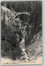 1922 Salvan 1906 - Les Trois Ponts de Tretien