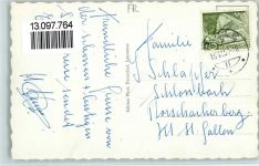 1630 Bulle 1957 Foto AK Place des Alpes , Confiserie, Hotel Cheval Blanc, Verlag Perrochet 8891 AK