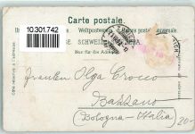 8000 Zürich 1903 Gebrauchsspuren Paradeplatz Straßenbahn