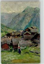 6673 Maggia Künstlerkarte sign. Filippo Franzono