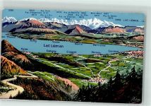 1260 Nyon - Vogelschau Genfersee