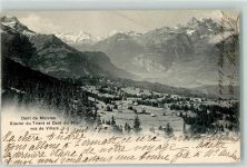 1884 Villars-sur-Ollon 1902 - Dent de Morcles Glacier de Trient Mont Blac et Dent du Midi vus de Villars