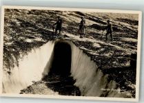 3823 Eigergletscher Foto AK Höhle Eisgrotte Eigergletscher Bergsteiger