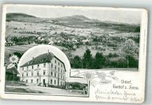 8902 Urdorf Oberurdorf 1902 Gebrauchsspuren Gasthaus zur Sonne Feldpost Schützen-Bat. 6 Mittelburg