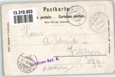 8902 Urdorf Oberurdorf 1902 Gebrauchsspuren Gasthaus zur Sonne Feldpost Schützen-Bat. 6 Mittelburg