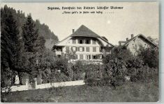 3534 Signau Foto AK Denkmal Denkstein des Dichters Schlosser Wiedmer