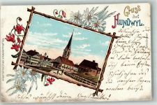 9064 Hundwil Gebrauchsspuren Kirche Lithographie