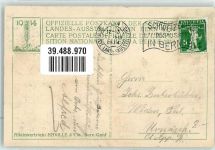 3000 Bern Berne - Landesausstellung 1914 Nahrungsmittel Gartenbau Architekt Polak und Piolenc Ausstellungsstempel Gartenbau