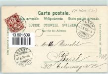 4600 Olten 1898 Lithographie Postamt Wartburg Säli