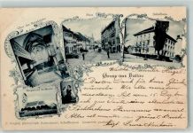 8215 Hallau 1900 - Chor der Bergkirche Platz Schulhaus Bergkirche St. Moritz