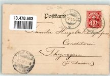 8215 Hallau 1900 - Chor der Bergkirche Platz Schulhaus Bergkirche St. Moritz