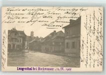 4900 Langenthal 1901 Foto AK Hochwasser 1901
