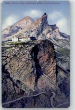 3954 Leukerbad Loèche-les-Bains Lithographie Hotel Wildstrubel Rindehorn Gemmi