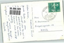 6493 Hospental 1961 Foto AK Römerbrücke Winter