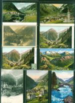 6487 Göschenen Kleinposten bis 20 Lot mit 11 AK, ca. 1905-1907; teils leichte Gebrauchsspuren, teils gelaufen