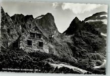 Kröntenhütte Foto AK Hüttenstempel