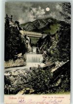 1660 Château-d´Oex Mondschein Pont de la Chaudanne