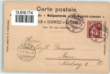 1450 Ste-Croix 1898 Lithographie Bergbahn Pension Junod Waldner