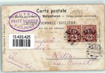 Faulhorn Gebrauchsspuren Vorläufer Druck 1890 - 1895