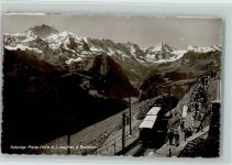 Schynige-Platte-Bahn - Schynige Platte mit Jungfrau und Breithorn