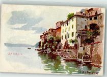 6978 Gandria 1911 Künstlerkarte sign. Redmond Gasthaus Schönfels