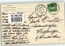 6978 Gandria 1911 Künstlerkarte sign. Redmond Gasthaus Schönfels