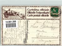 6500 Bellinzona Gebrauchsspuren Schützenfest 1929 Sonderstempel beschnitten