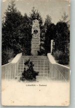 3432 Lützelflüh 1914 Foto AK Denkmal Jeremias Gotthelf Feldpost Commandant Esadron de Dragons 31